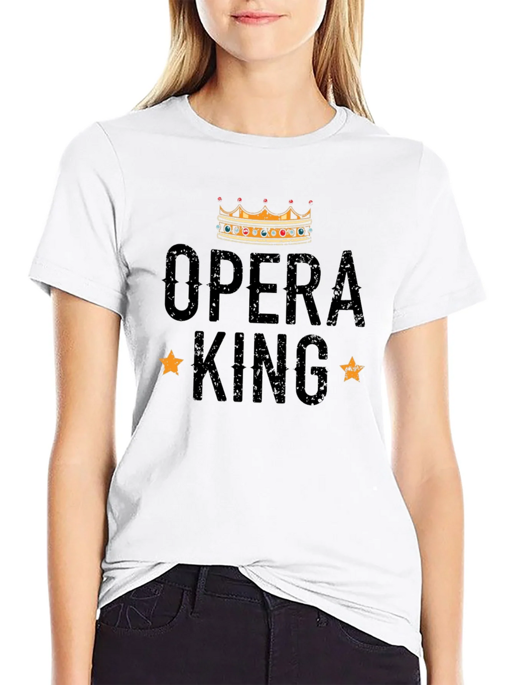 Opera King Black Graphic T-Shirt product image 8
