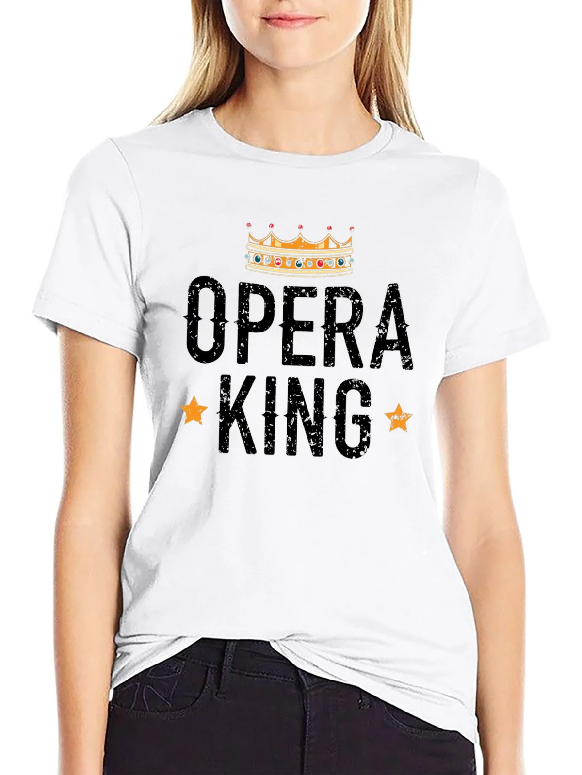 Opera King Black Graphic T-Shirt product image 8