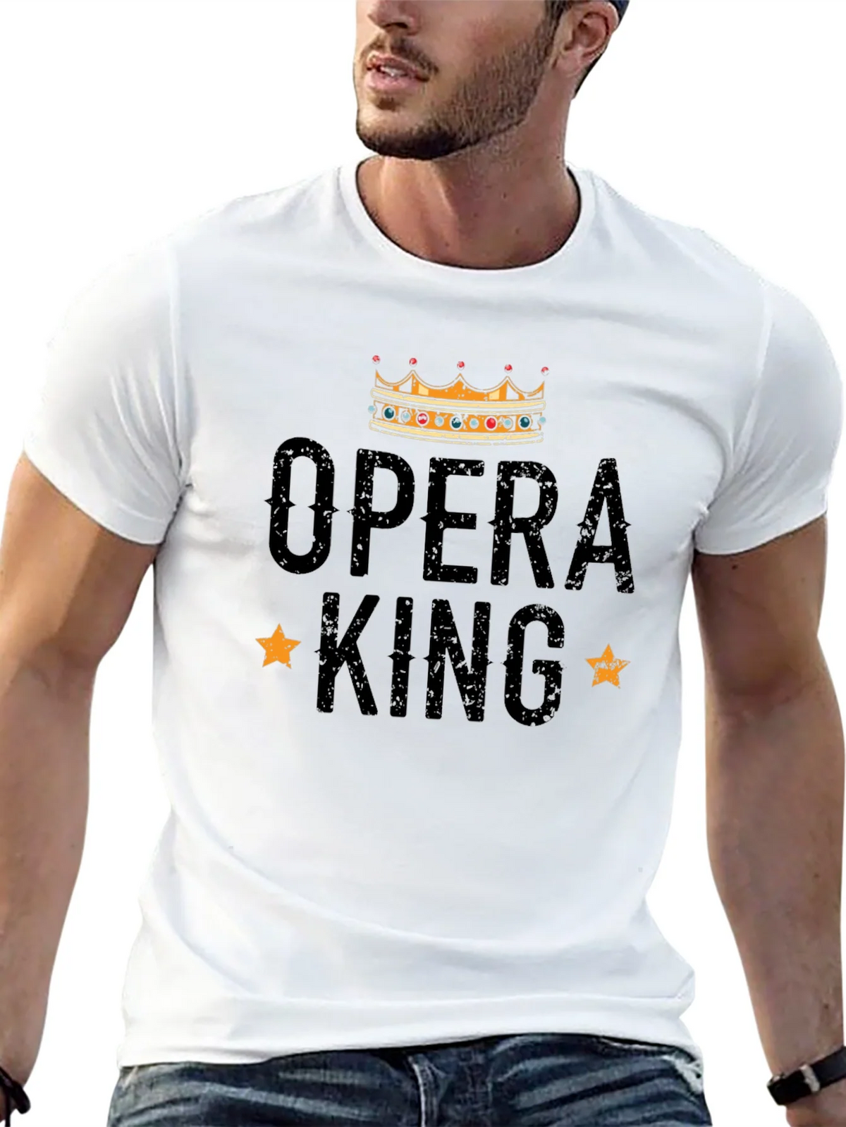 Opera King Black Graphic T-Shirt product image 12
