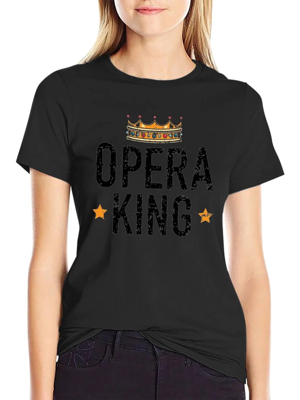 Opera King Black Graphic T-Shirt product image 2
