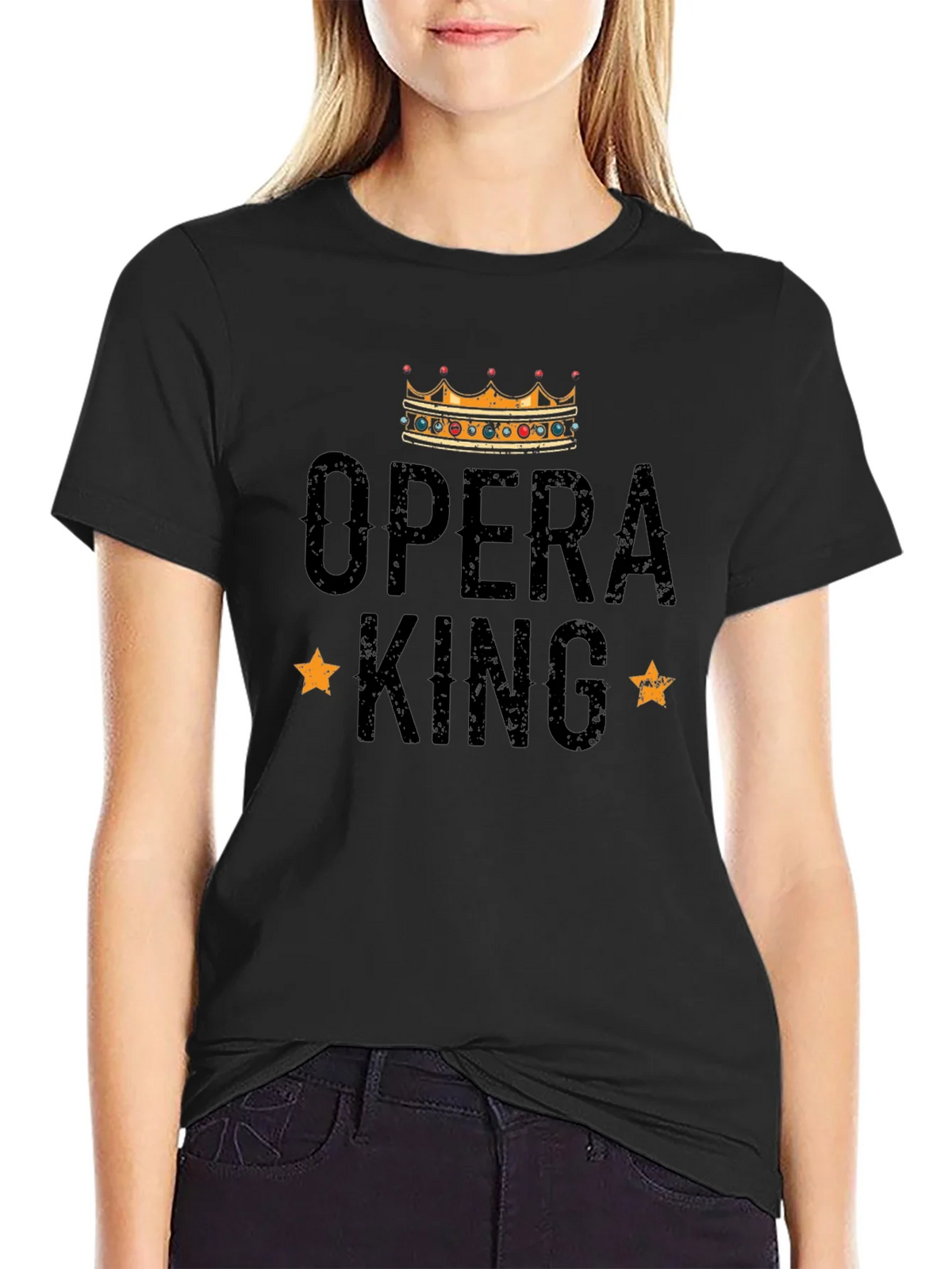 Opera King Black Graphic T-Shirt product image 2