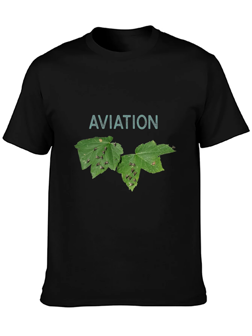 Aviation Leaf T-Shirt - Black product image 3