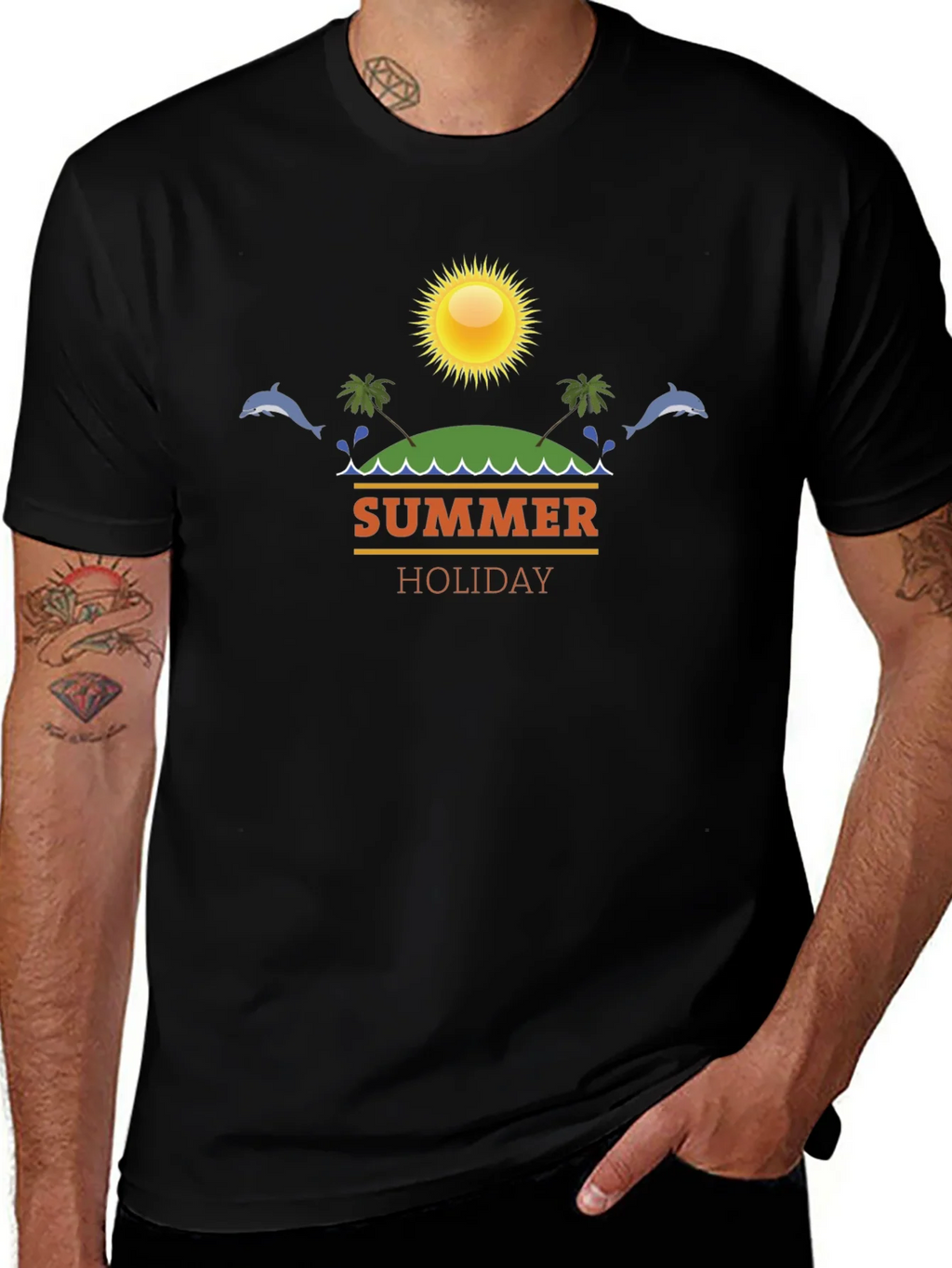 Summer Holiday Black T-Shirt product image 1