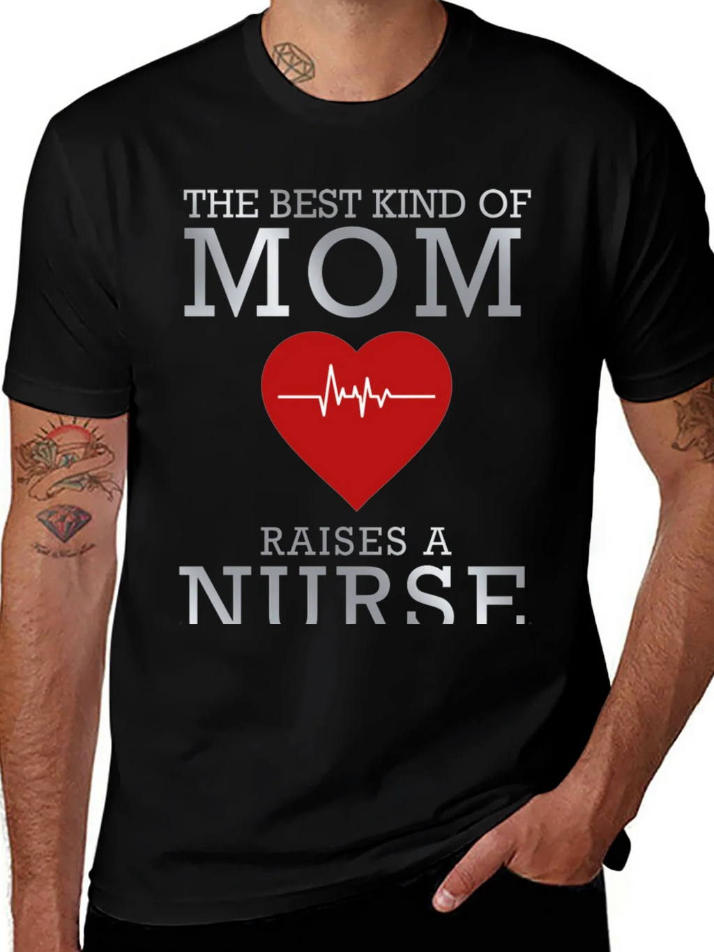 Best Mom Nurse Graphic T-Shirt product image 1