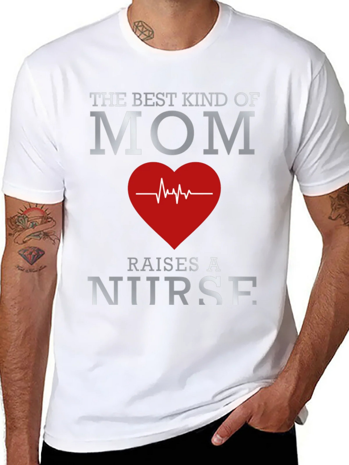 Best Mom Nurse Graphic T-Shirt product image 7