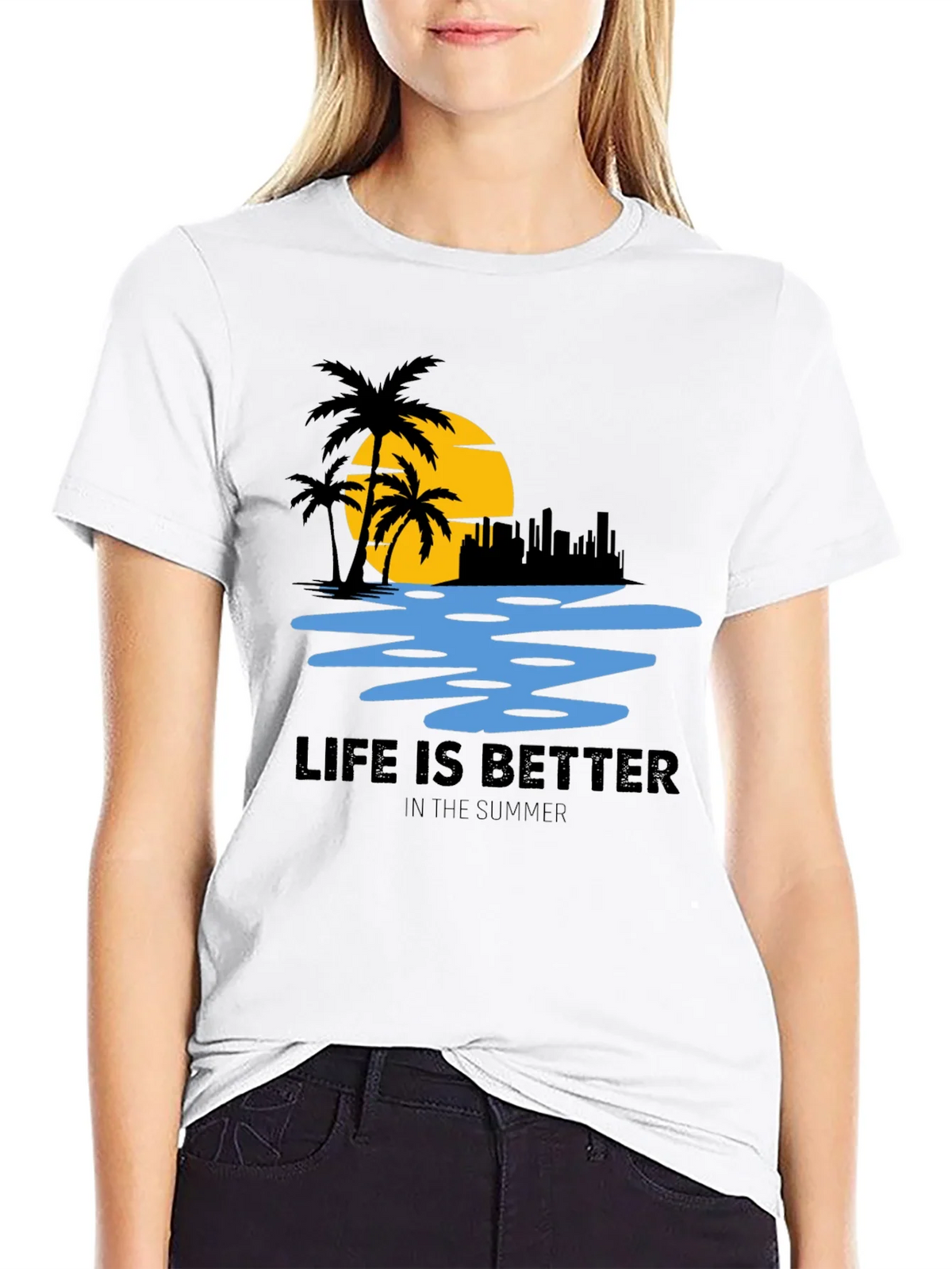 Summer Life T-Shirt - Beach Scene Tee product image 3
