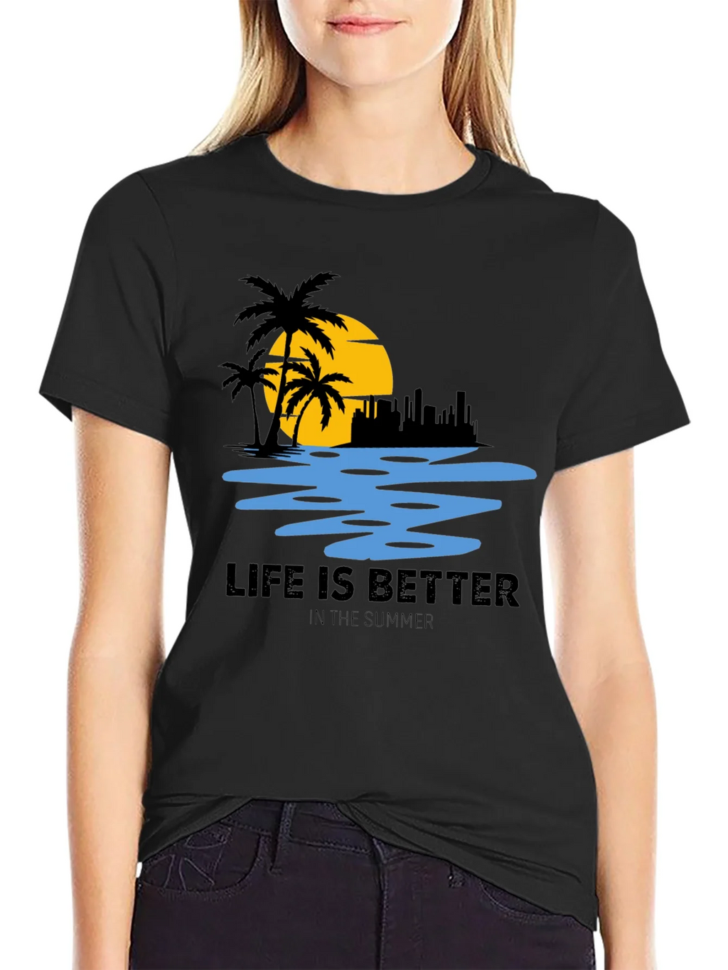 Summer Life T-Shirt - Beach Scene Tee product image 1
