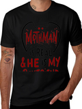 Mothman Is Real Black Graphic Tee product image 1