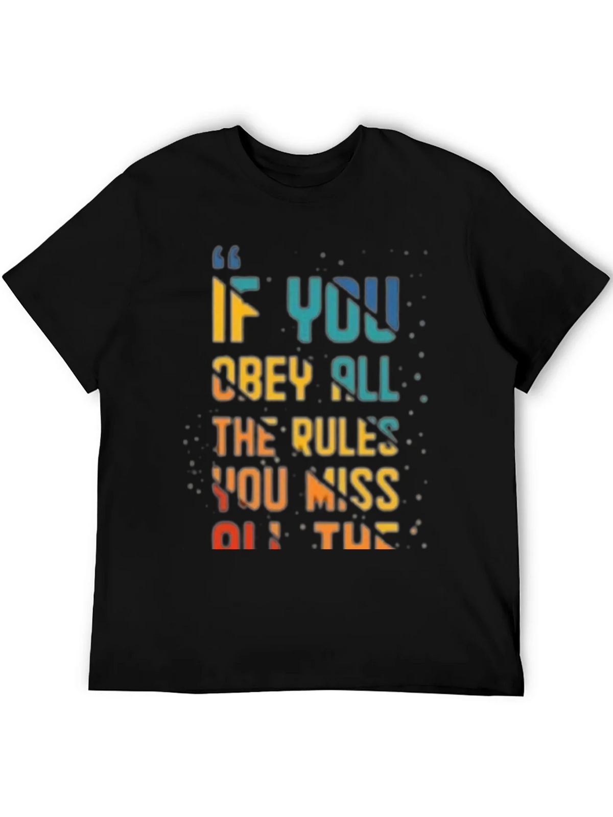 Rule Breaker T-Shirt - Vibrant Quote Design product image 4
