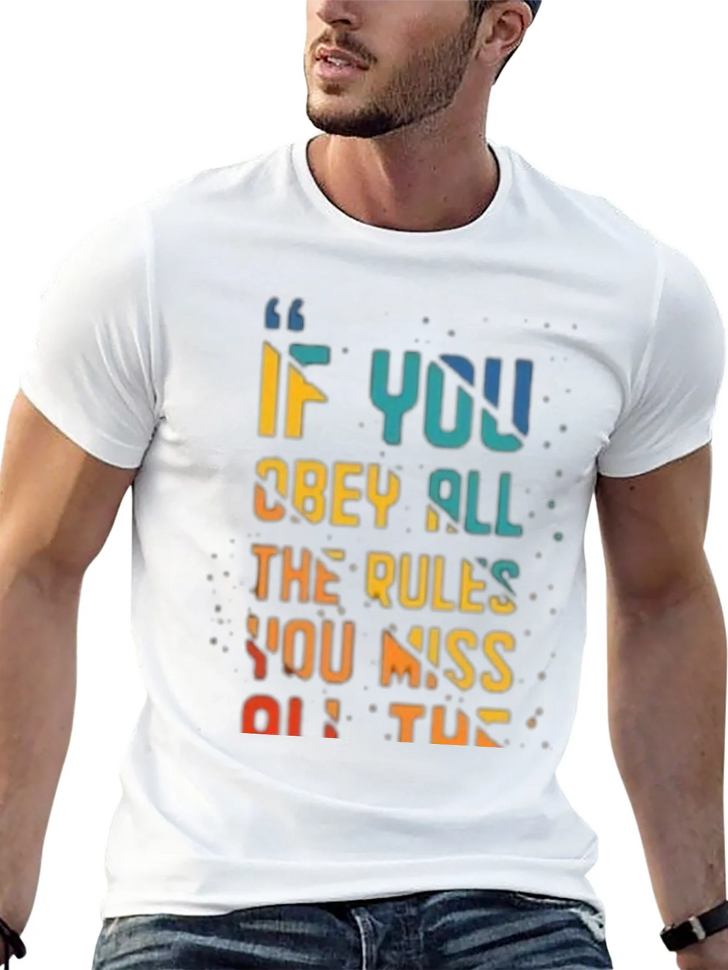 Rule Breaker T-Shirt - Vibrant Quote Design product image 9