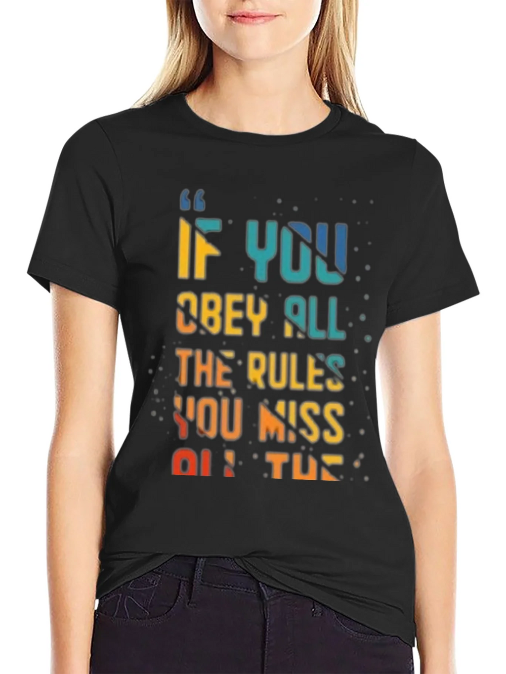 Rule Breaker T-Shirt - Vibrant Quote Design product image 1