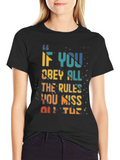Rule Breaker T-Shirt - Vibrant Quote Design product image 1
