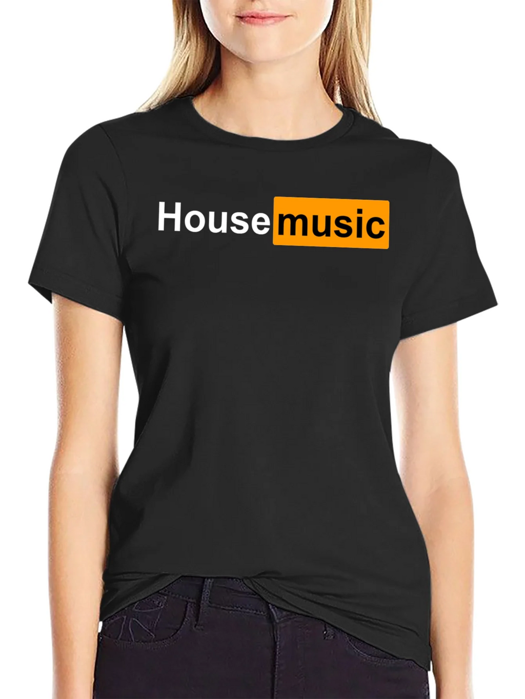 House Music T-Shirt - Black Cotton Tee product image 2