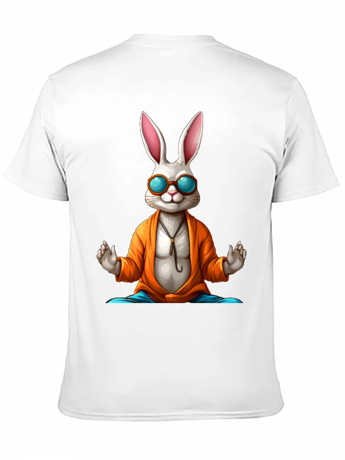 Zen Rabbit Tee - Meditating Hare Graphic T-Shirt product image 3