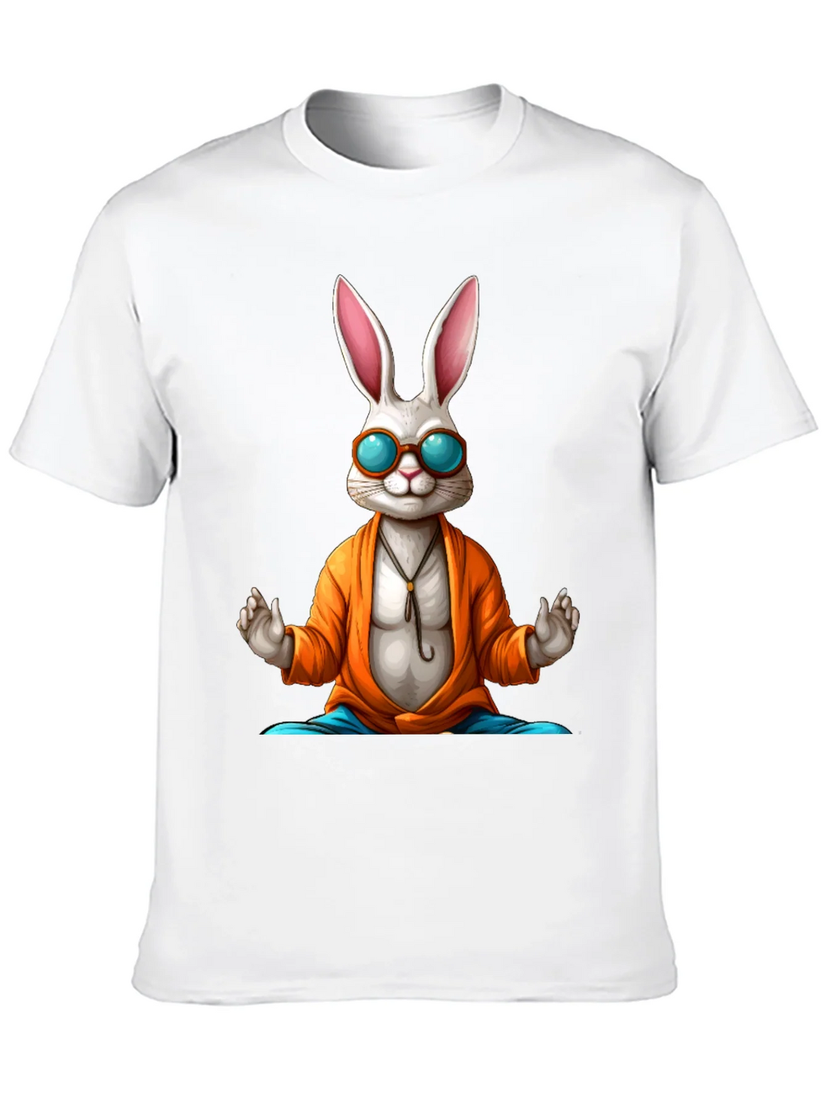 Zen Rabbit Tee - Meditating Hare Graphic T-Shirt product image 2