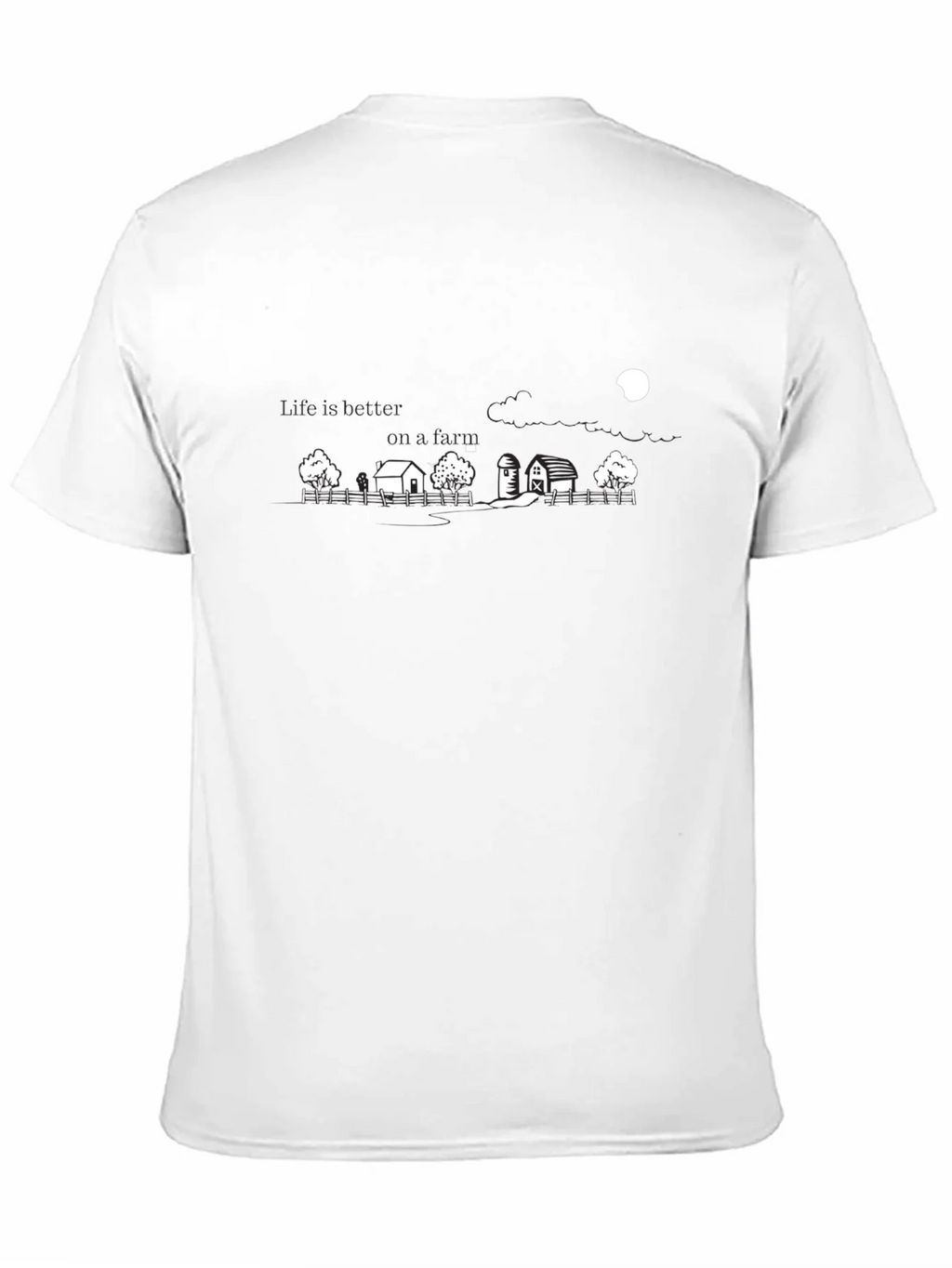 Black Farm Scene Graphic Tee product image 10
