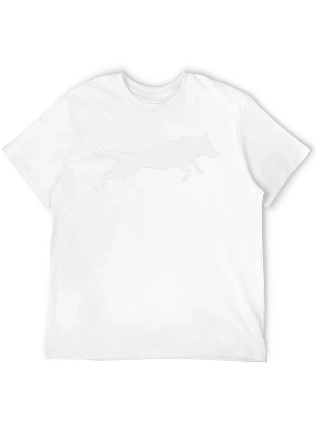 Black Tee with White Wolf Silhouette product image 11