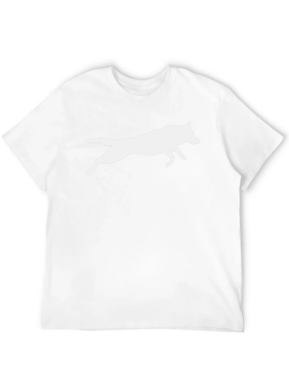 Black Tee with White Wolf Silhouette product image 11