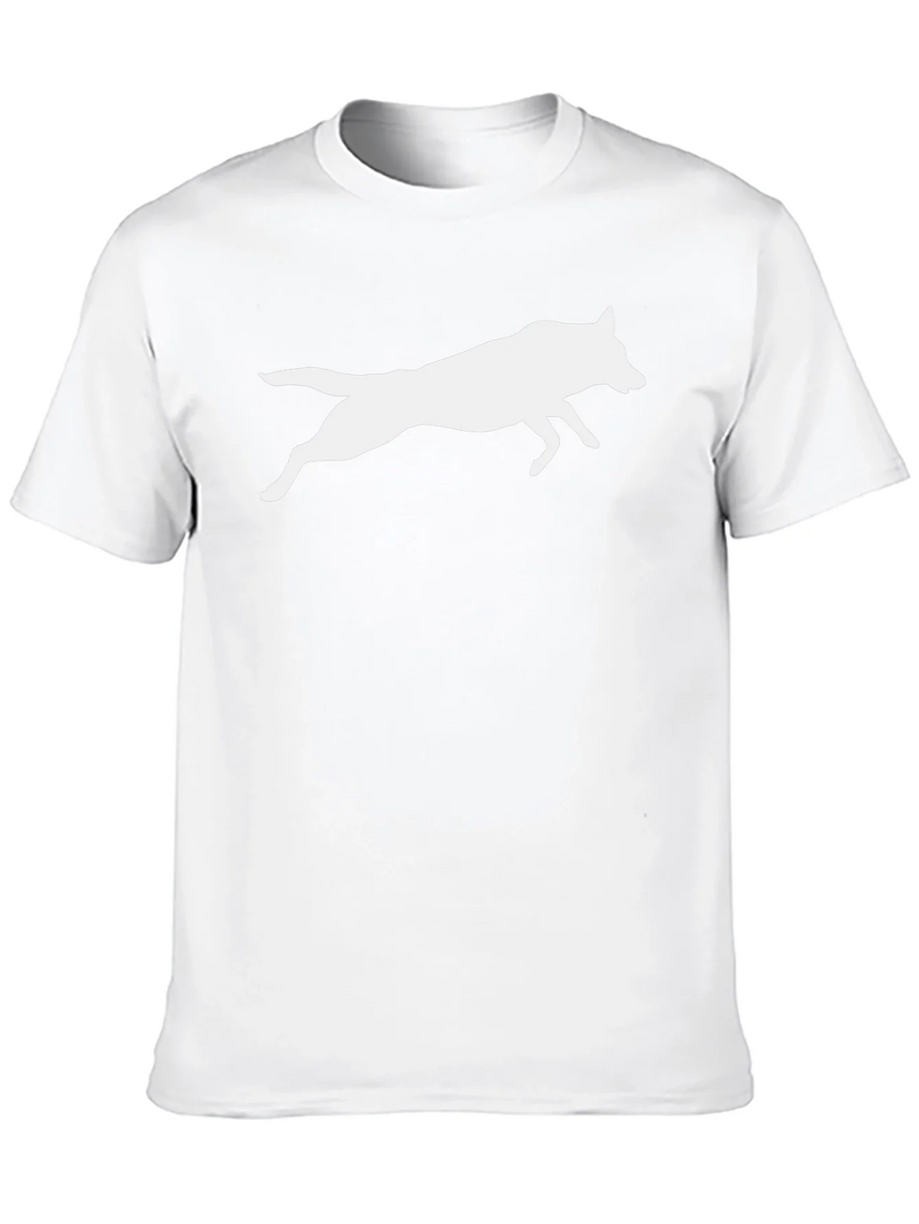 Black Tee with White Wolf Silhouette product image 9