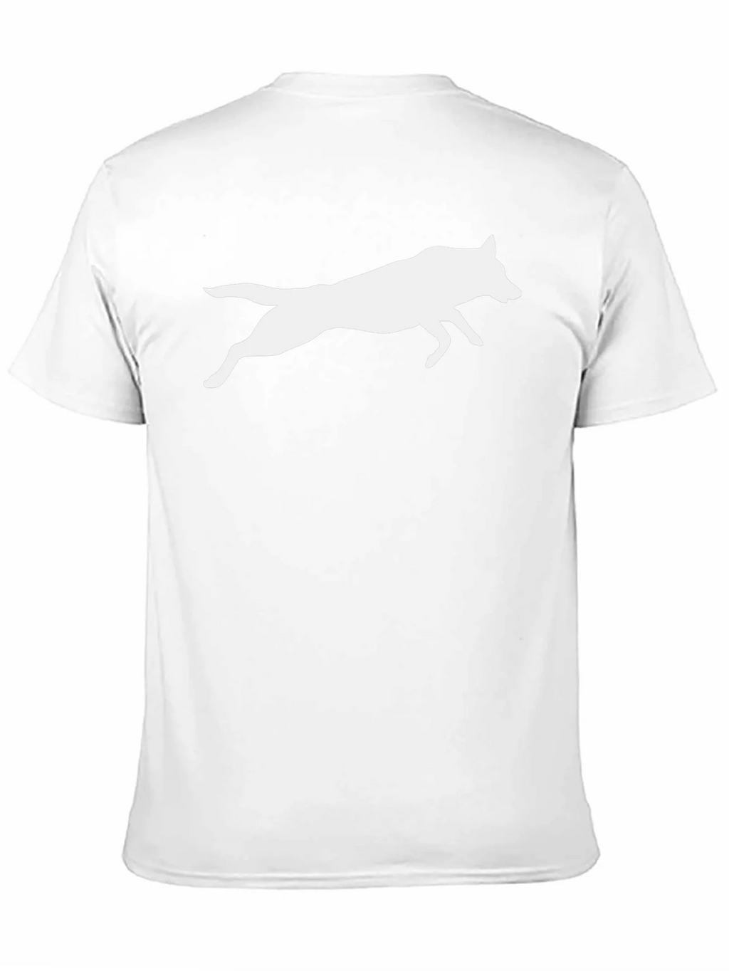 Black Tee with White Wolf Silhouette product image 10