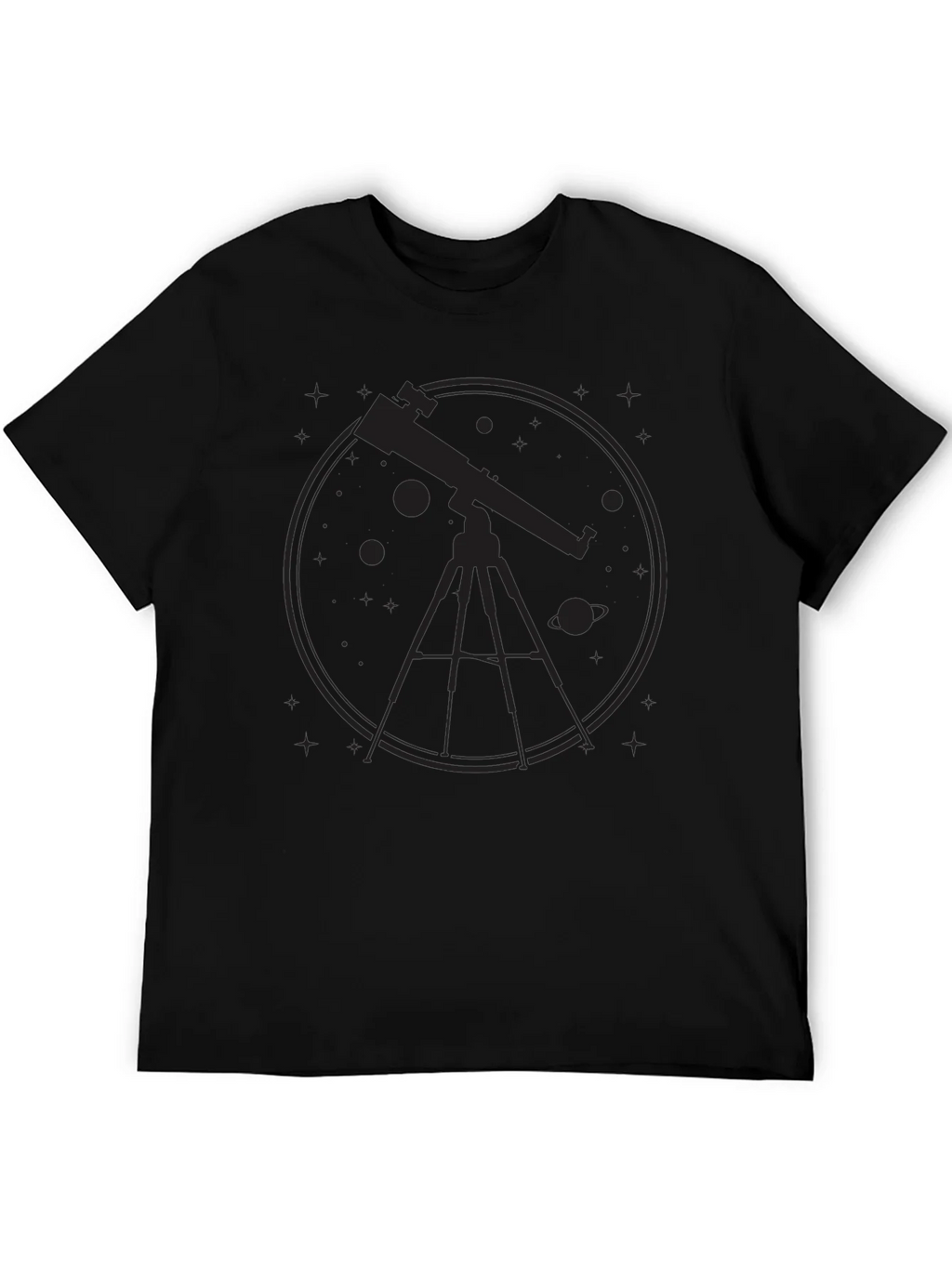 Astronomy Telescope Graphic Tee - Black product image 5
