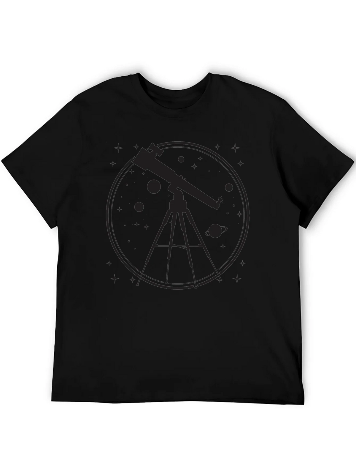 Astronomy Telescope Graphic Tee - Black product image 5
