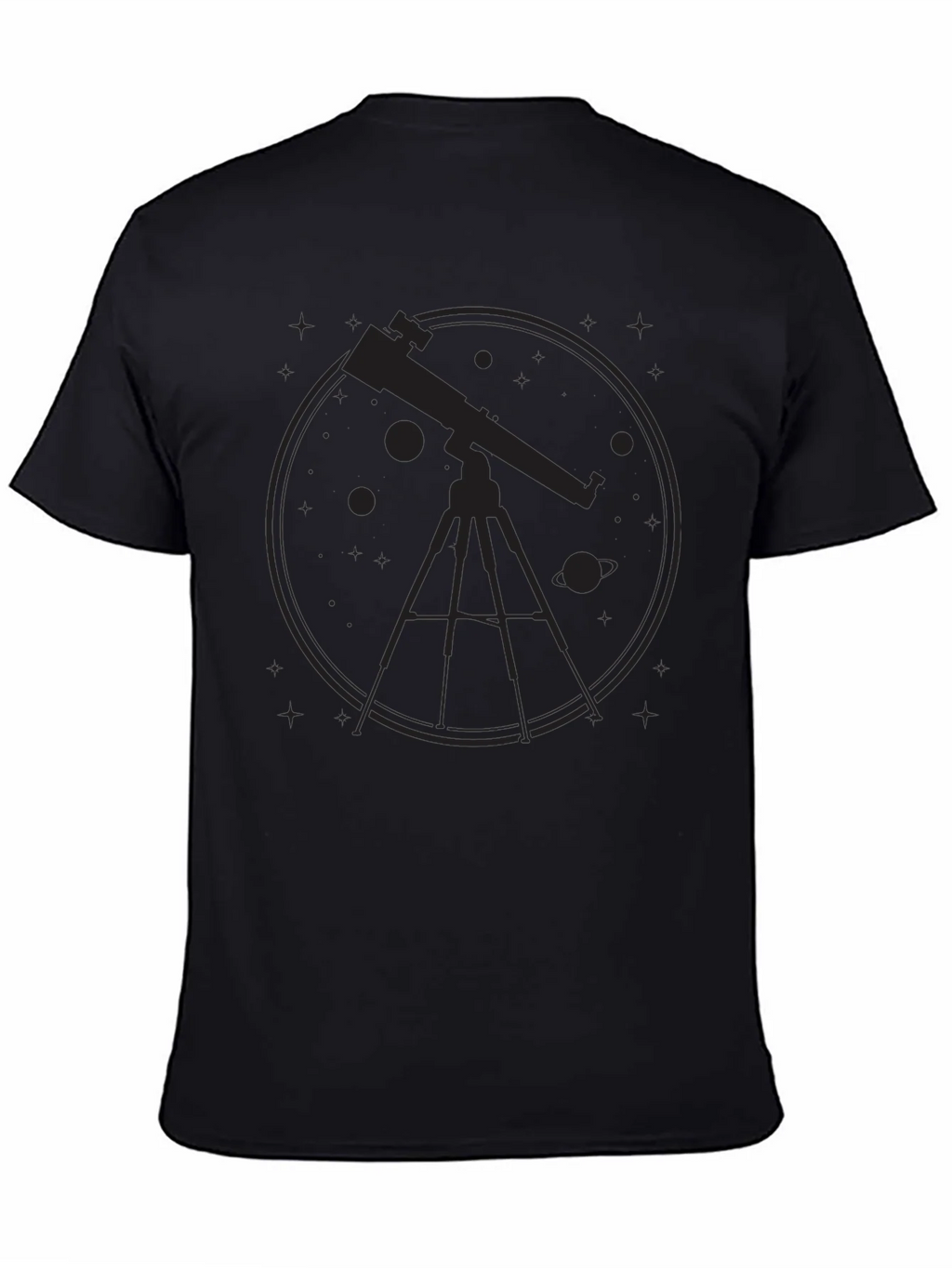 Astronomy Telescope Graphic Tee - Black product image 4