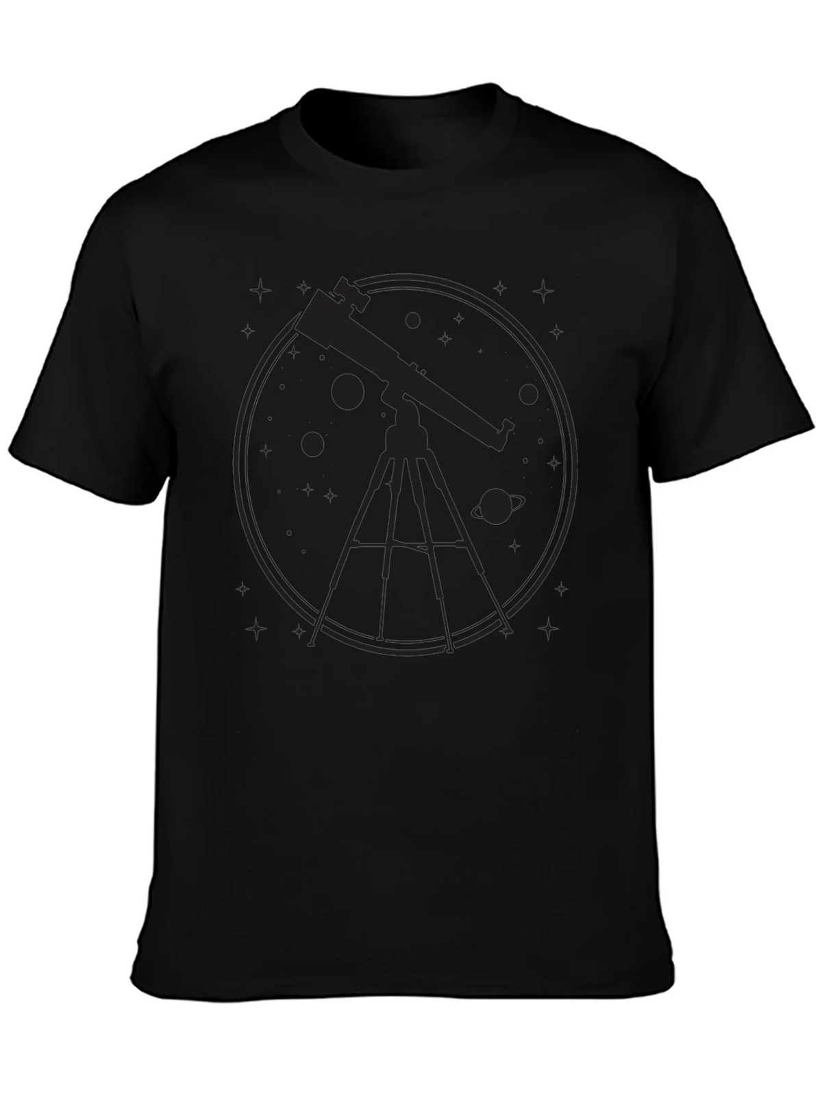 Astronomy Telescope Graphic Tee - Black product image 3